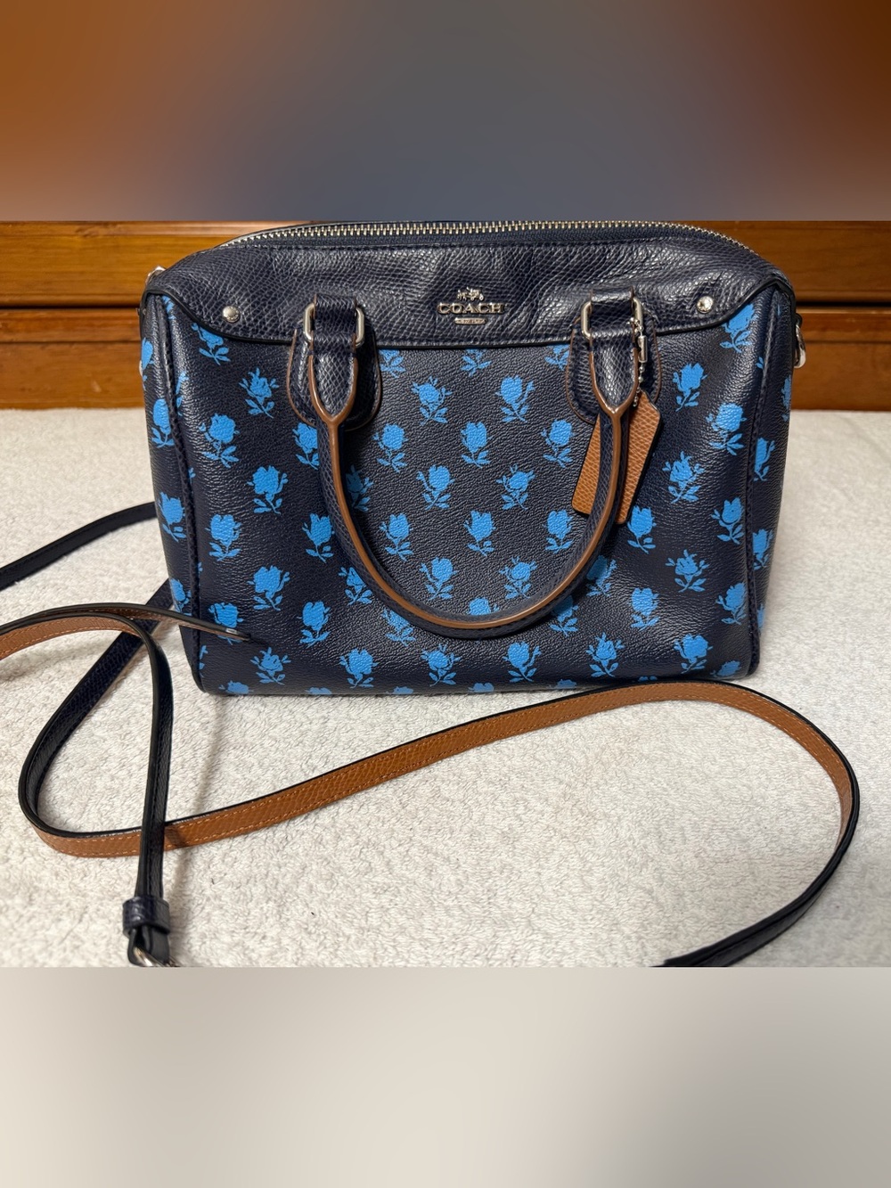 Coach Mini Bennett Satchel Badlands Floral Crossbody Blank Creed F38160 Luxury